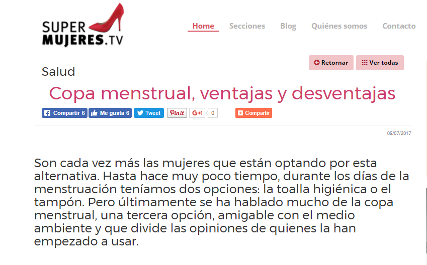 Copa Menstrual: ¡Que viva el respeto por la diversidad de nuestras decisiones!